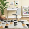5'x7' Triangles Shag Kids' Rug Black/Cream - Pillowfort™