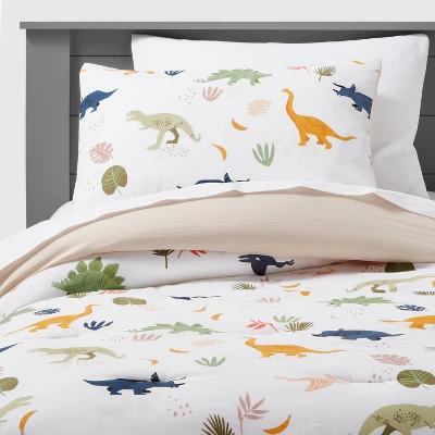 Dinosaur Cotton Kids' Comforter Set - Pillowfort™ 5 Dinosaur Cotton Kids' Comforter Set - Pillowfort™ - Image 5