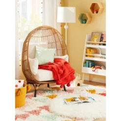 3' Faux Fur Round Kids' Rug White - Pillowfort™ -Pillowfort Kids Cheap Store GUEST 19a1d8a7 a83f 4a58 a225 4c2aa90c6fc4