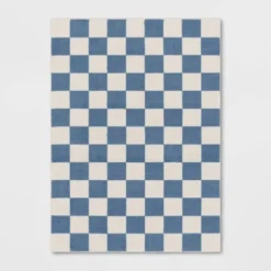 Area Kids' Rug Checker Blue - Pillowfort™ -Pillowfort Kids Cheap Store GUEST 3432509b 38d9 4a39 97a3 53d74a7b8329