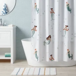 Mermaid Kids' Shower Curtain - Pillowfort™