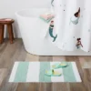 Rugby Striped Kids' Bath Rug Teal - Pillowfort™