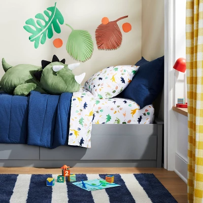 Dinosaur Microfiber Kids' Sheet Set - Pillowfort™ 1 Dinosaur Microfiber Kids' Sheet Set - Pillowfort™