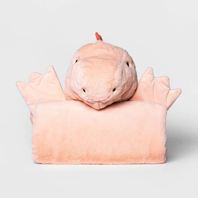 Dinosaur Kids' Hooded Blanket Pink - Pillowfort™ 2 Dinosaur Kids' Hooded Blanket Pink - Pillowfort™ - Image 2