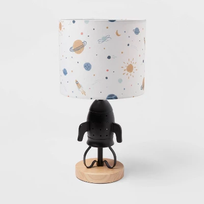 Spaceship Figural Kids' Table Lamp Black - Pillowfort™ 4 Spaceship Figural Kids' Table Lamp Black - Pillowfort™ - Image 4
