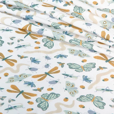 Insect Print Cotton Kids' Sheet Set - Pillowfort™ 2 Insect Print Cotton Kids' Sheet Set - Pillowfort™ - Image 2