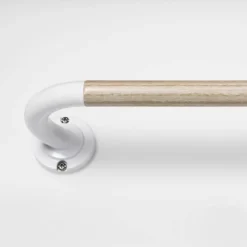 Blackout Kids' Curtain Rod Natural Wood/White - Pillowfort™ -Pillowfort Kids Cheap Store GUEST c79cd4e8 6019 4b07 a1be 514978eec1d8