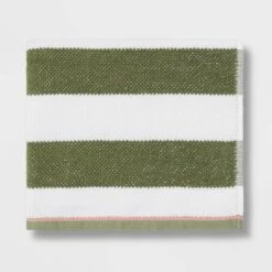 Striped Kids’ Towel Green With SILVADUR™ Antimicrobial Technology Green - Pillowfort™ -Pillowfort Kids Cheap Store GUEST d018da92 512a 49ee 8079 56bfb90617b9