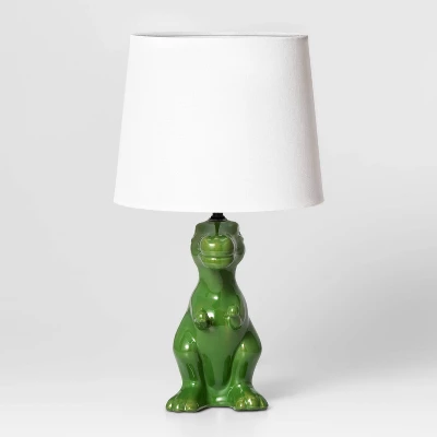 Dinosaur Kids' Table Lamp Green - Pillowfort™ 2 Dinosaur Kids' Table Lamp Green - Pillowfort™ - Image 2