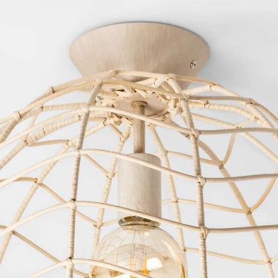 Rattan Kids' Pendant Natural - Pillowfort™ 3 Rattan Kids' Pendant Natural - Pillowfort™ - Image 3