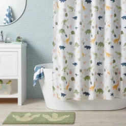 Dinosaur Kids' Shower Curtain - Pillowfort™