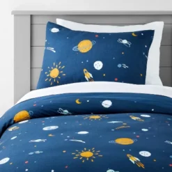 Space Kids' Duvet Cover Navy - Pillowfort™ -Pillowfort Kids Cheap Store GUEST f5b4f774 5c53 4a12 adab c48dd77dc512